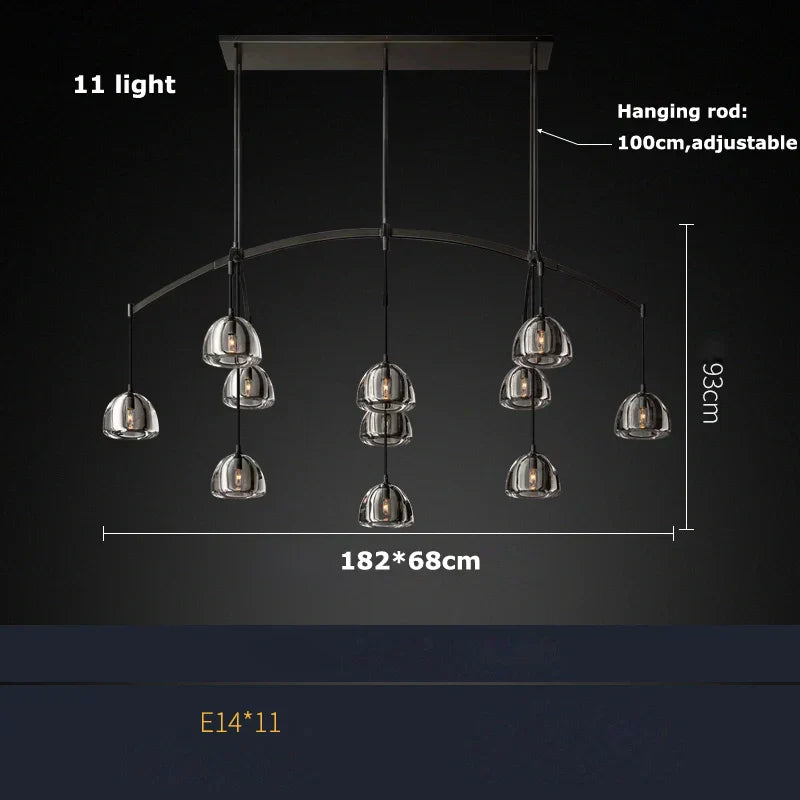 DecorBites™ K9 Crystal Chandelier Lighting for Dinning Room & Corridor