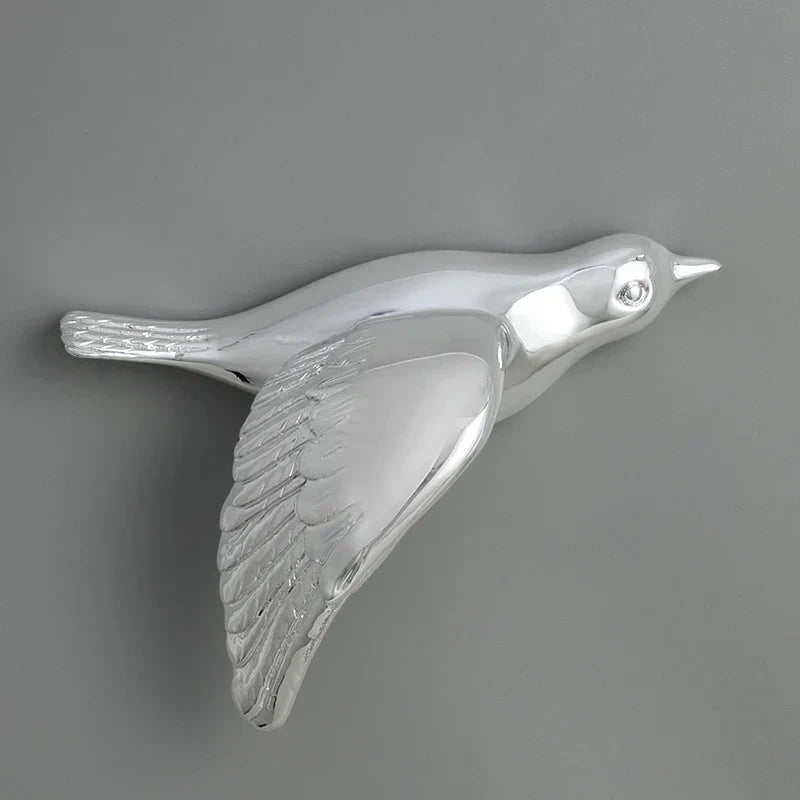 DecorBites™ 3D Bird Resin Statue Wall Decor for Children's Room - Animal Figurine Ornament