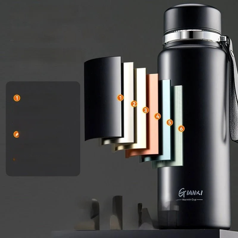 DecorBites™ 24hr Cold Cup Stainless Steel Thermos - Large Capacity Travel Thermos