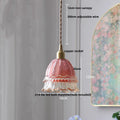 DecorBites™ Amber Copper LED Pendant Light Glass Hang Lamp for Reading Aisle Café Home