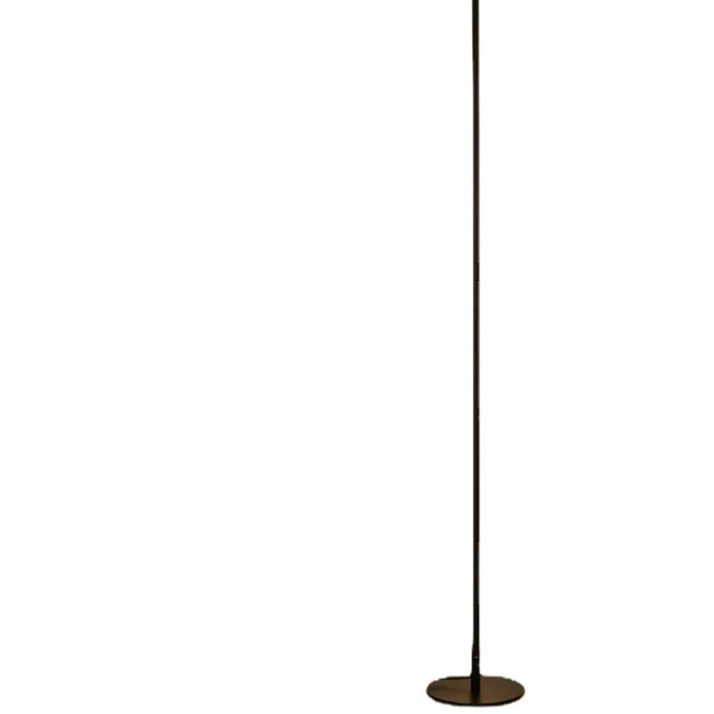 مصباح أرضي LED ديكور بايتس™ بقوة 15 واط من الألمنيوم والحديد المطلي باللونين الأسود/الأبيض لإضاءة غرف المعيشة والنوم