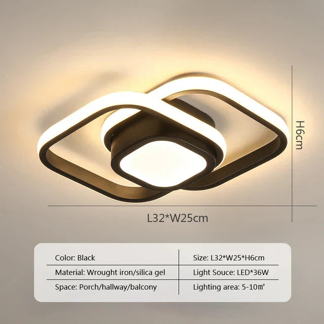 ثريا سقف LED DecorBites™ مصباح غرفة نوم حديث ديكور داخلي إضاءة مثبتة على السطح