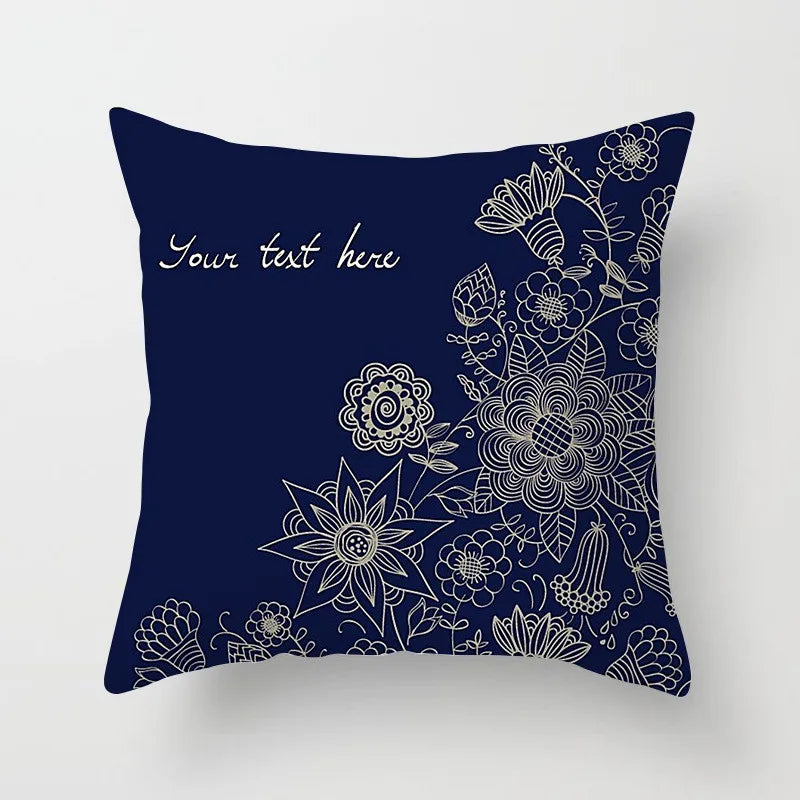 DecorBites™ Geometric Square Pillowcase Ethnic Retro Sofa Pillow Cover 45x45cm Home Decor