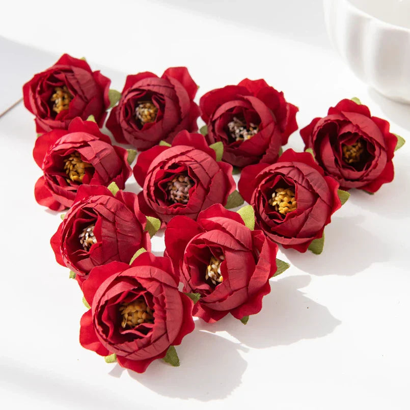 DecorBites™ Artificial Flowers Wedding Christmas Decoration Home Scrapbooking Bridal Accessories