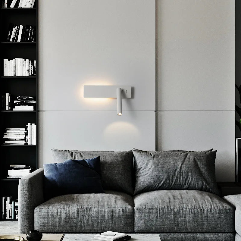 DecorBites™ LED Wall Reading Lamp for Bedroom, Hotel Headboard, Night Light