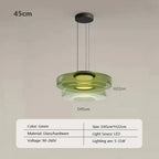 Nordic Glass Pendant Light in Green or Gray