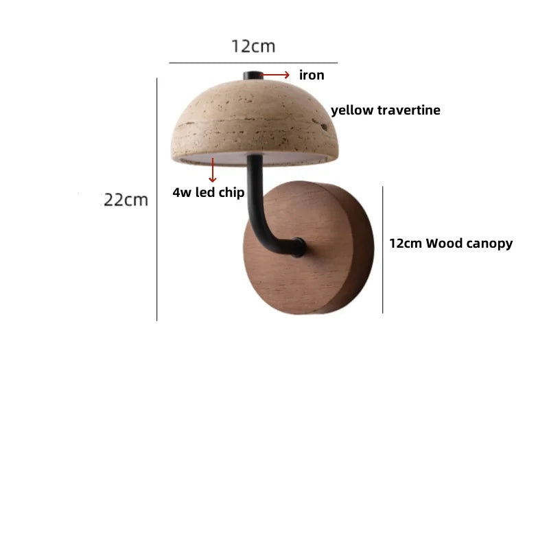 DecorBites™ Copper LED Wall Light Fixture Nordic Modern Plug In Bedside Lamp