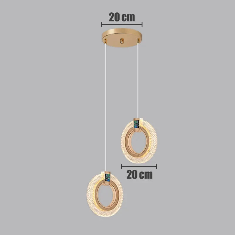 ثريا معلقة LED من DecorBites™ لغرفة الطعام والمطاعم والبارات والمصابيح الفنية المزخرفة