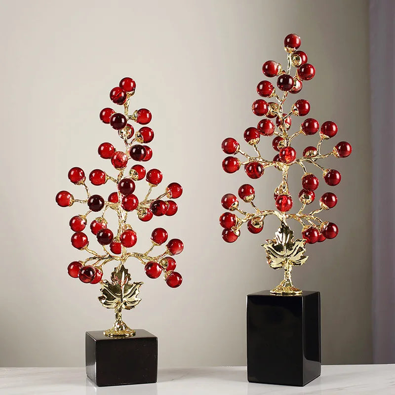 DecorBites™ Grape Vine Metal Sculpture Handicraft Home Decor Figurine