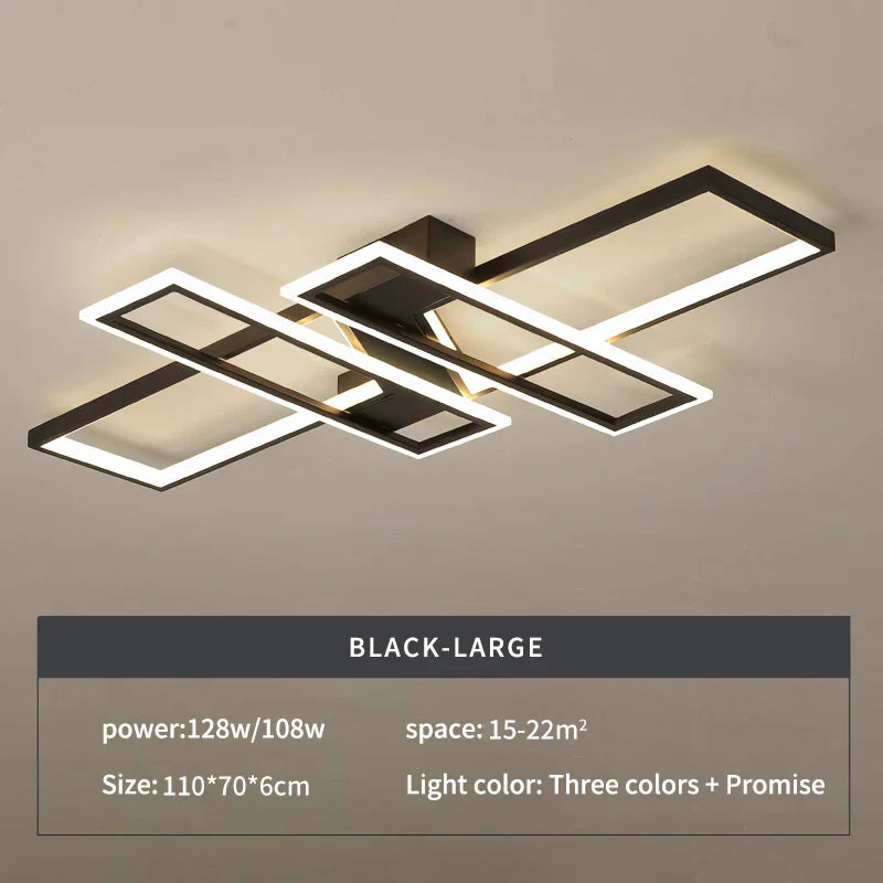 نجفة سقف LED مودرن من DecorBites™: إضاءة ديكور عصرية لغرفة المعيشة وغرفة الطعام والمطبخ