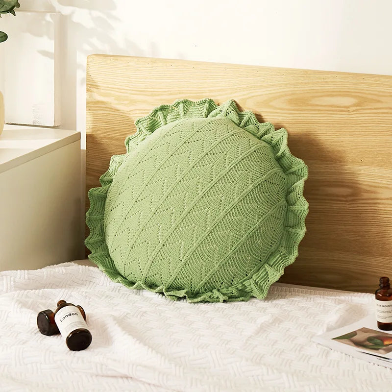 DecorBites™ 3D Flowers Pillows - White Petal Cushions for Home Decor in 50x50cm Size