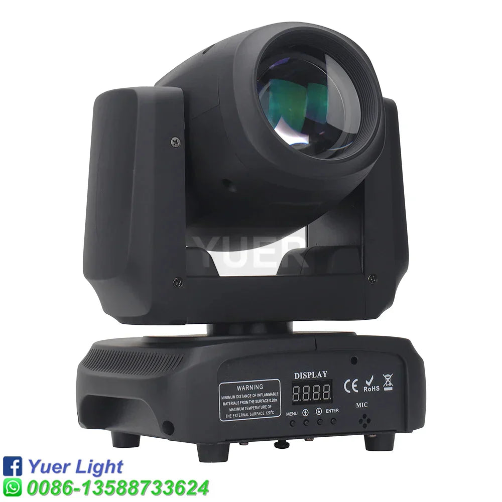 DecorBites™ 100W Mini Beam RGBW 4in1 LED Moving Head Light - DMX Control Disco Spotlight