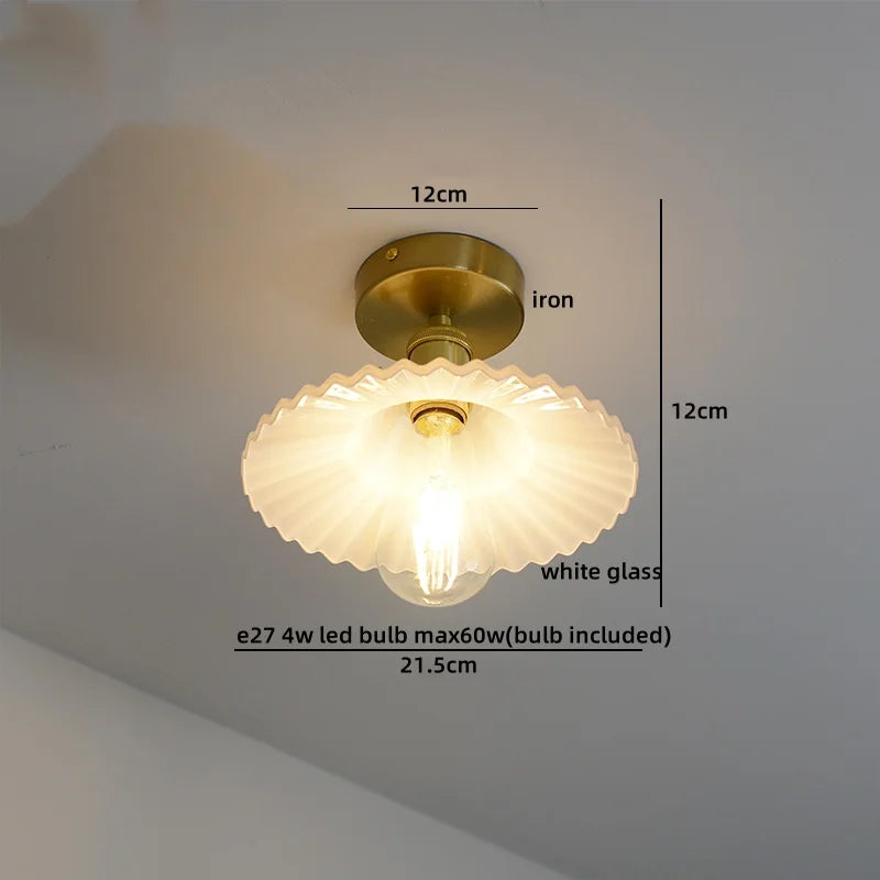 Plafonnier LED DecorBites™ en verre vert pour l'éclairage de salon et de couloir