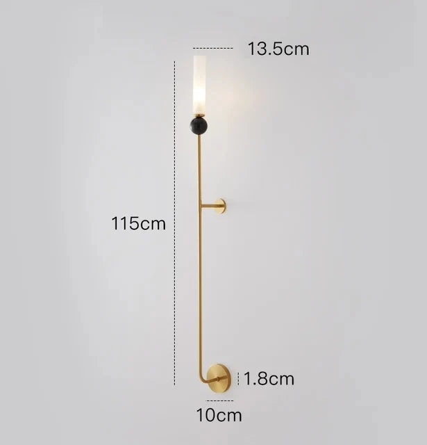 DecorBites™ Copper Wall Lamp: Modern Nordic Marble Pendant Light for Living Room & Bedroom