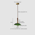 DecorBites™ Copper Wood Glass LED Pendant Lamp - French Minimalist Design for Home Decor