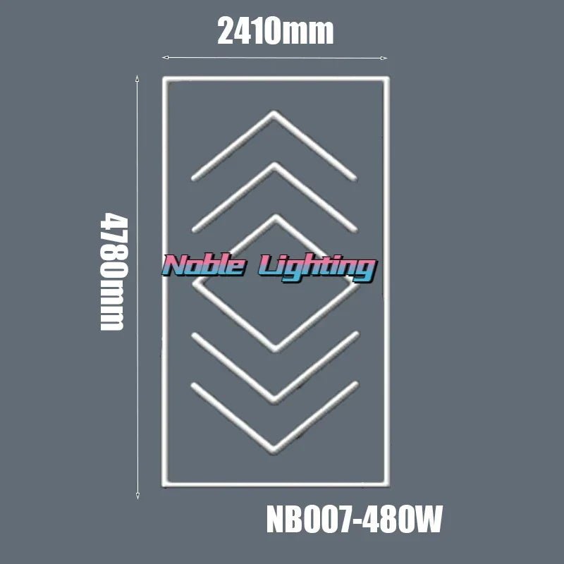 DecorBites™ Hexagon LED Ceiling Light for Home Garage and Commercial Systems