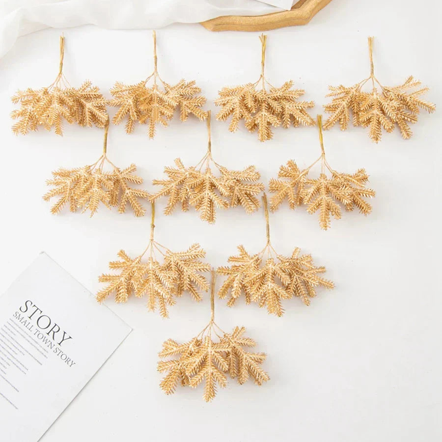 أغصان جولدن فروست الاصطناعية من DecorBites™ لديكور المنزل وحفلات الزفاف وخلفيات التصوير الفوتوغرافي