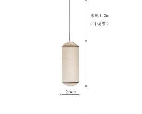 Japandi White Rice Paper Akari Pendant Light