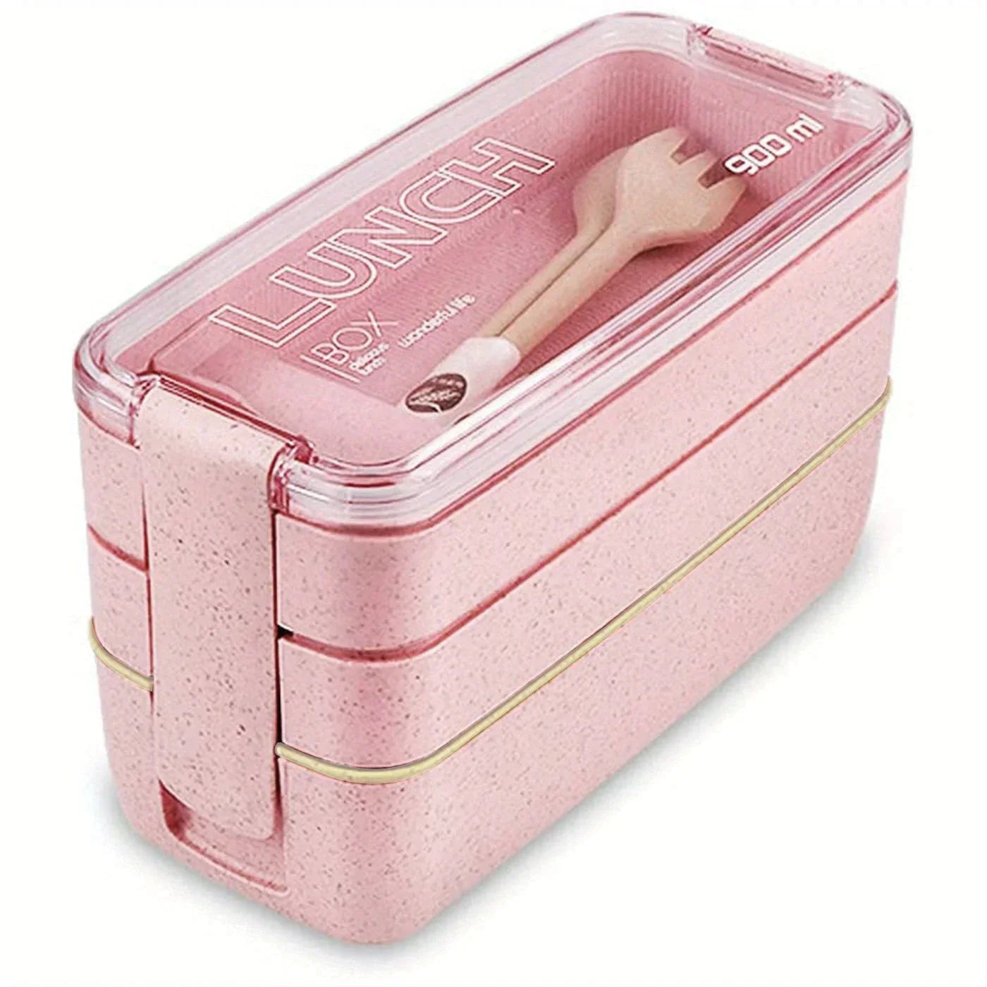 DecorBites™ 3-Layer Kids Bento Box Lunchbox, Microwave Safe Food Container, 900ML