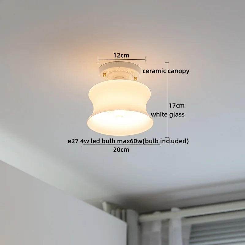 DecorBites™ Plafonnier LED en Verre et Cuivre Luminaria De Teto