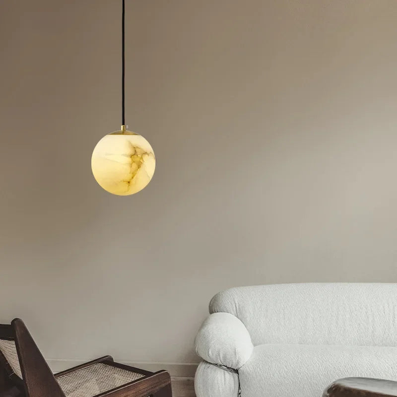 Nordic Marble Bedside Pendant Light