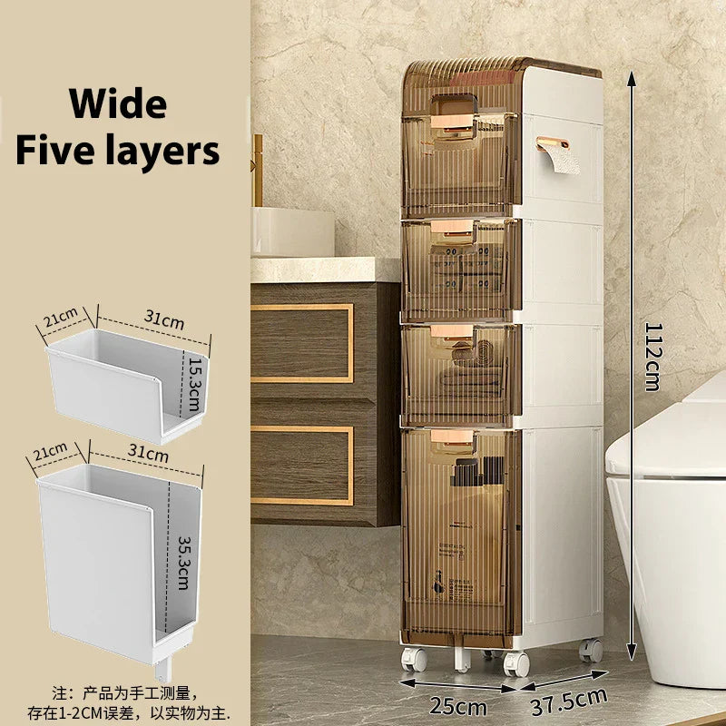 DecorBites™ Crevice Storage Rack Multi-Layer Drawer Organizer for Bathroom, Kitchen, and Car