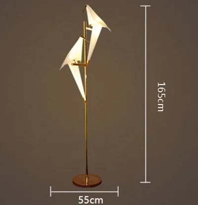 DecorBites™ Crane Chandelier Iron LED Light for Bedroom Dining Children's Room
