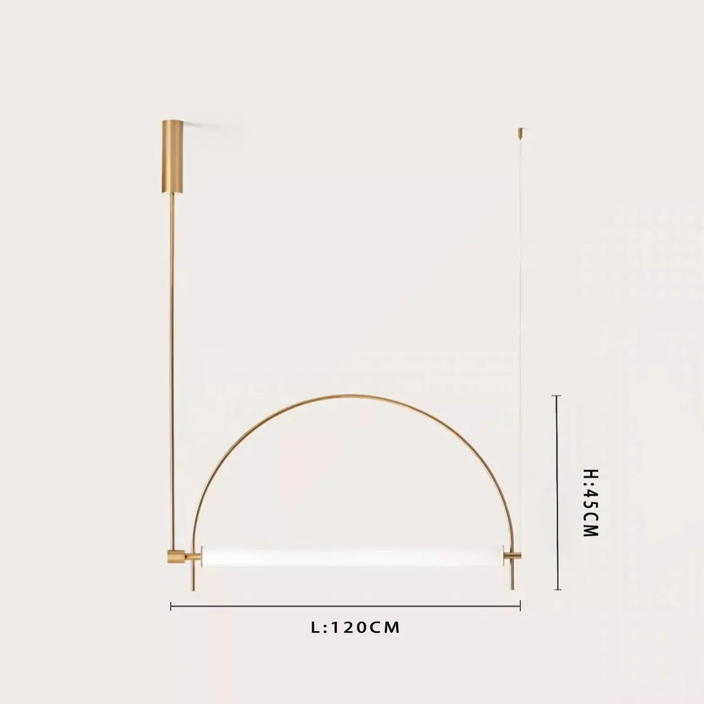 Minimalist Chrome Alloy LED Pendant Light