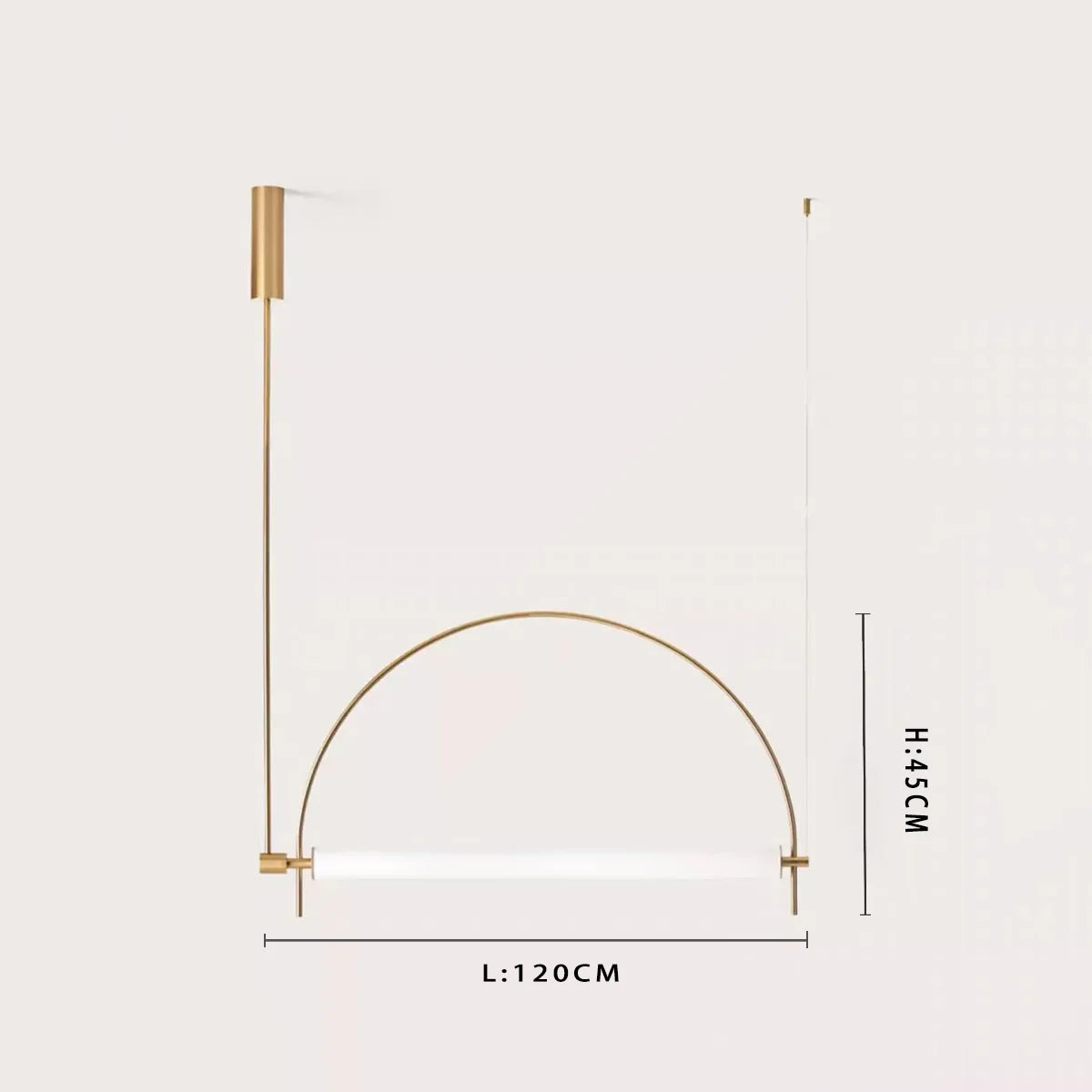 Minimalist Chrome Alloy LED Pendant Light