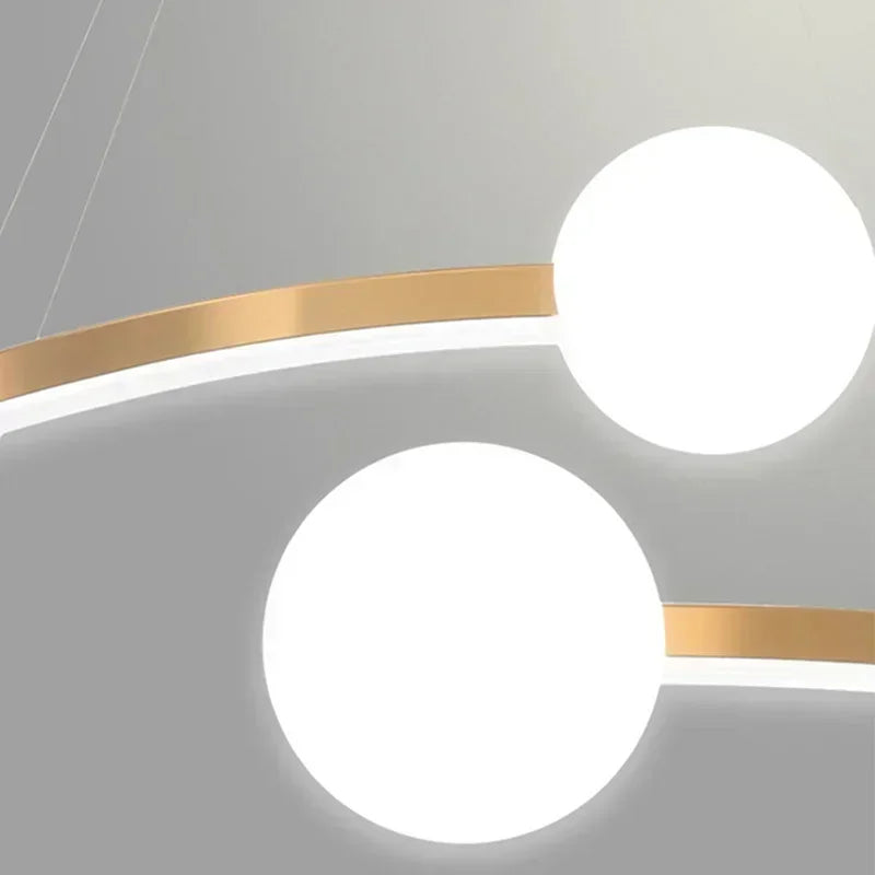 ثريا إضاءة LED حديدية DecorBites™، مثالية لغرفة المعيشة، المطعم، غرفة الدراسة، المطبخ، المرآب