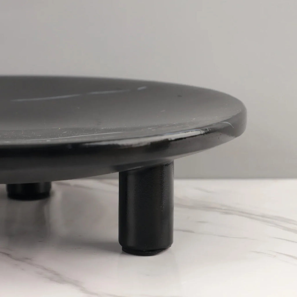 DecorBites™ Imitation Marble Resin Three-Legged Fruit Tray - Minimalist Desktop Decoration
