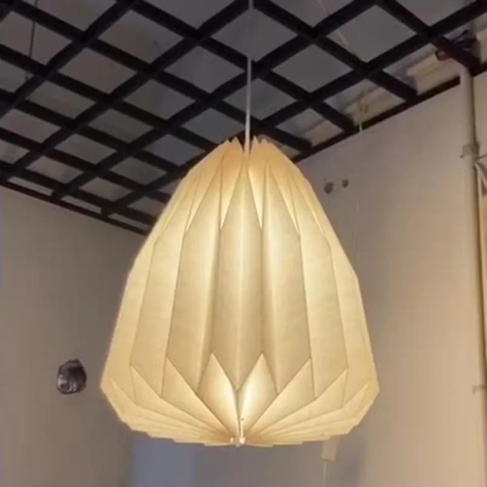 Nordic White Origami Paper Pendant Lamp Shade