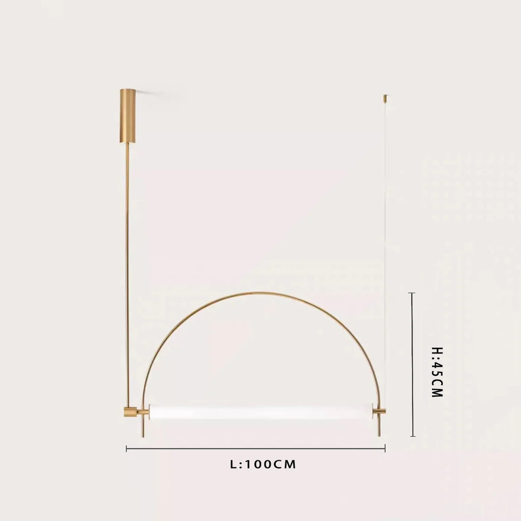 Minimalist Chrome Alloy LED Pendant Light