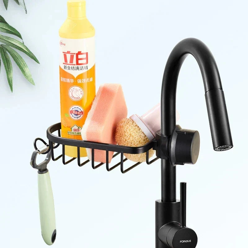 Adjustable Shower Caddy Bathroom and Kitchen Organizer by DecorBites™