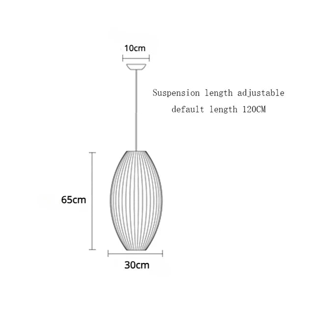 DecorBites™ Elegant Silk Designer Pendant Lamp for Home & Hospitality Lighting