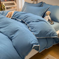 DecorBites™ Cozy Shell Edges Bedding Set: Soft Duvet & Fitted Sheet for Autumn/Winter