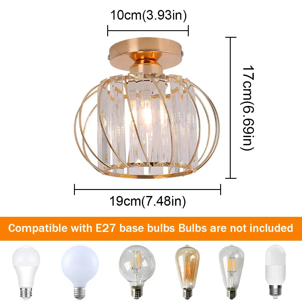 DecorBites™ Crystal LED Ceiling Chandelier for Luxury Living Room Decor