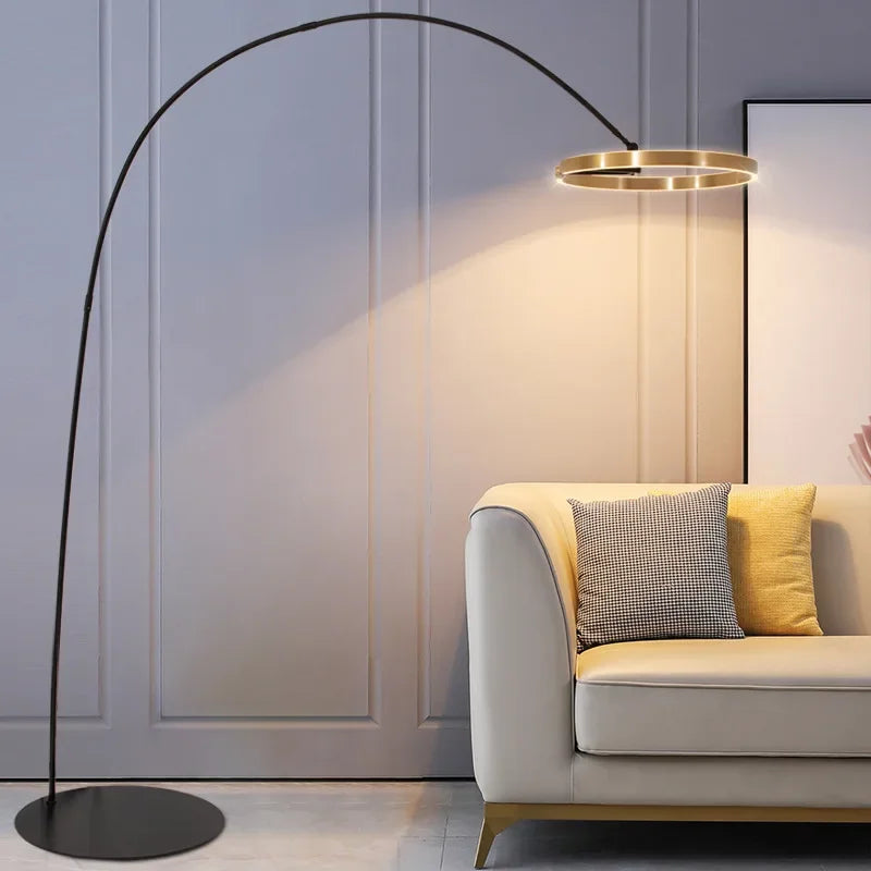 DecorBites™ Circular Luminescence LED Floor Lamp for Living Room Bedroom Hotel Decor