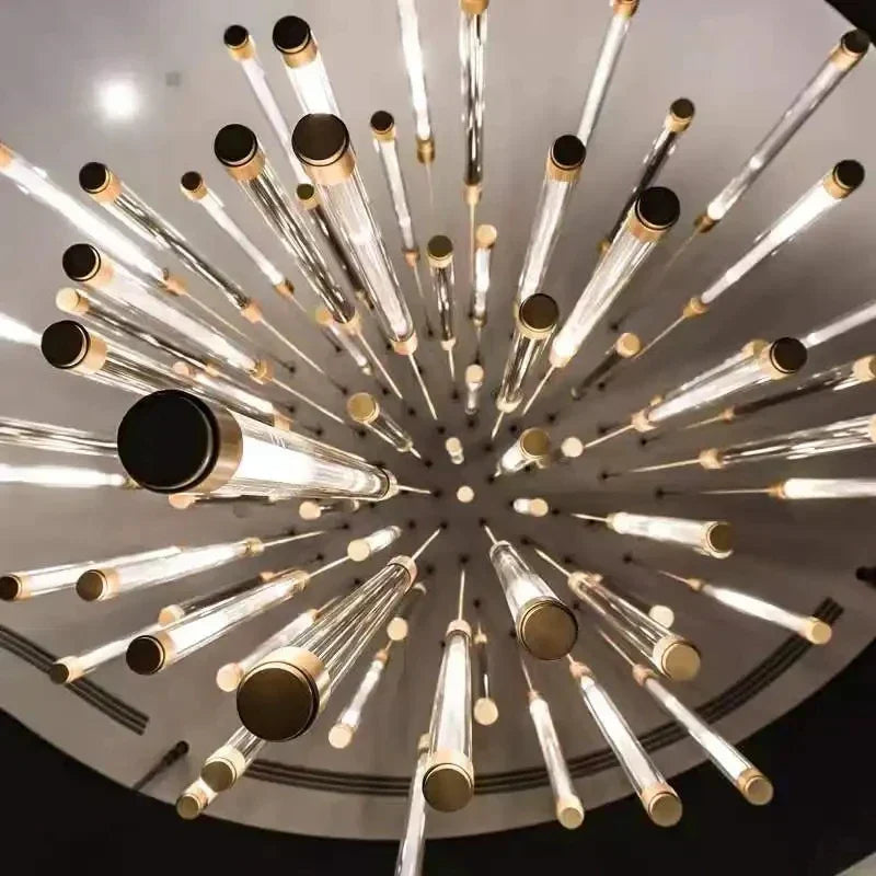 DecorBites™ Elegant LED Chandelier for Staircase & Living Room Décor