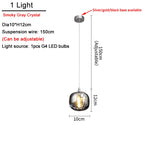 Modern Nordic Crystal Cluster Pendant Light
