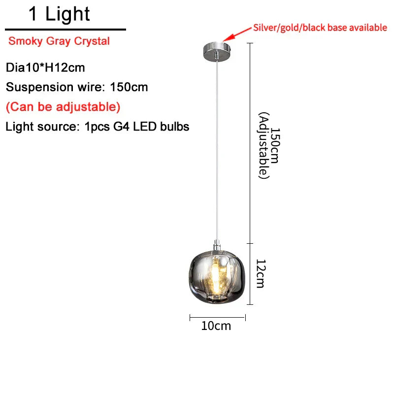 ثريا سقف كريستال LED من DecorBites™ لغرفة المعيشة وغرفة النوم وغرفة الطعام والمطبخ