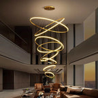 Nordic Acrylic Iron LED Pendant Light Chandelier