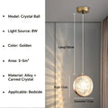 DecorBites™ Crystal Ball Chandelier - Luxury Pendant Light for Bedroom and Living Room