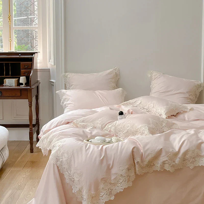 DecorBites™ French Wedding Chic 1000TC Egyptian Cotton Bedding Set