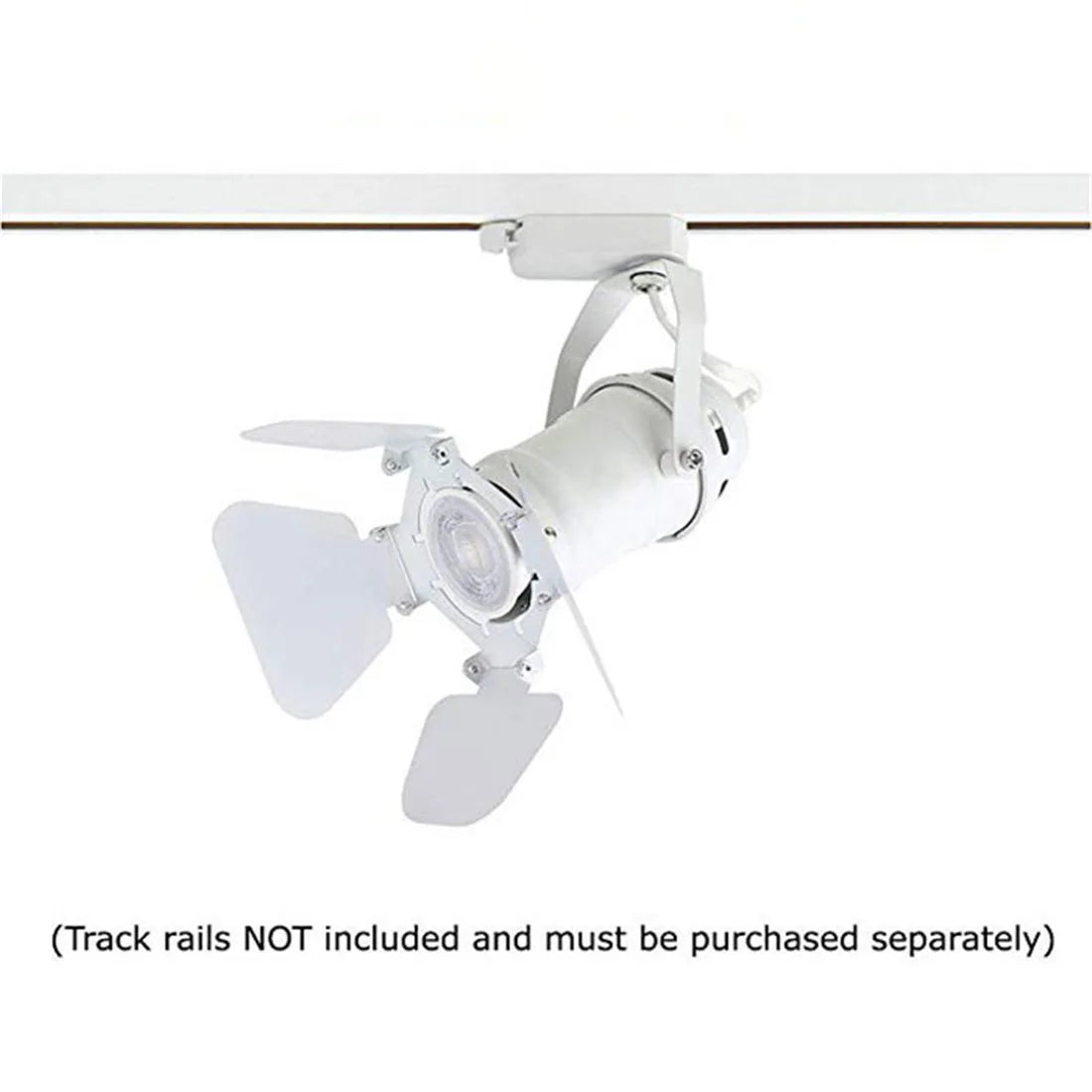 DecorBites™ 4-Light Industrial Track Spotlight for Mall Exhibition Office LED Lighting