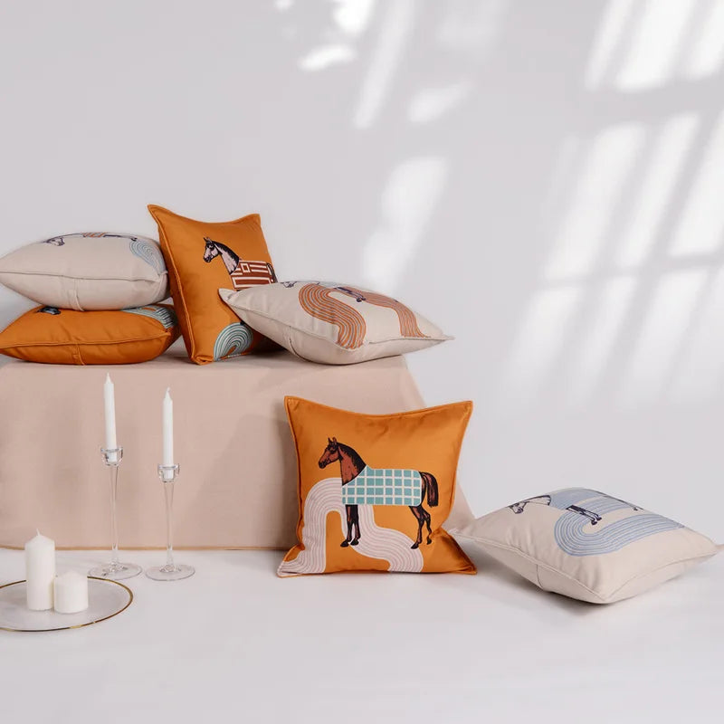 DecorBites™ 45x45 Square Throw Pillowcase - Luxury Fashion for Living Room and Sofa Decor