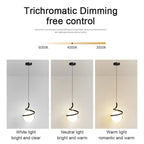 Nordic Glass Ball Pendant Light in Iron Finish