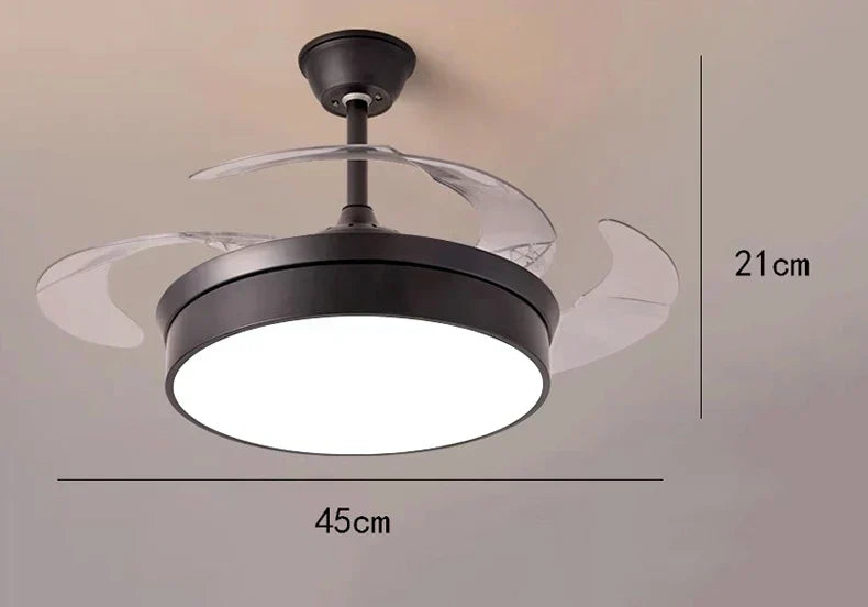 مروحة سقف غرفة نوم الأطفال DecorBites™ مع جهاز تحكم عن بعد وإضاءة LED