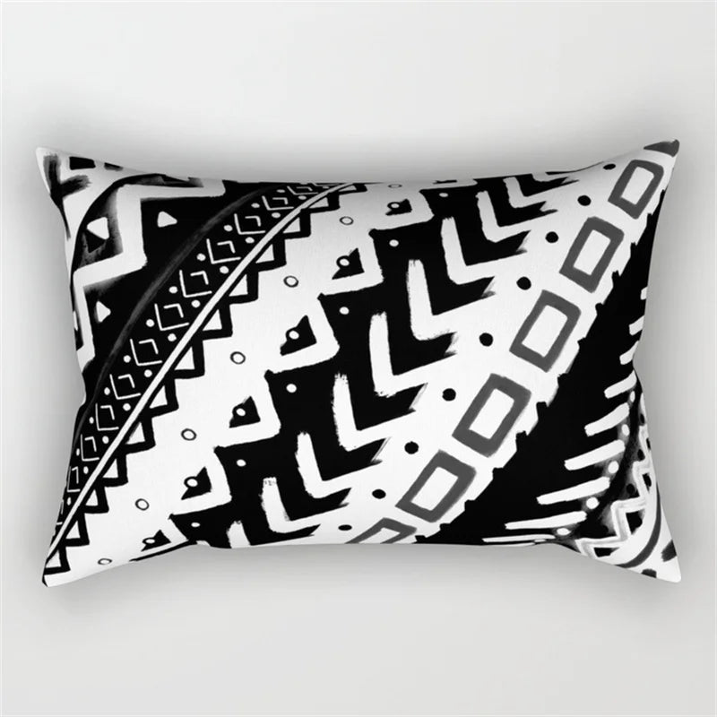 DecorBites™ Geometric Wave Line Waist Pillowcase Set