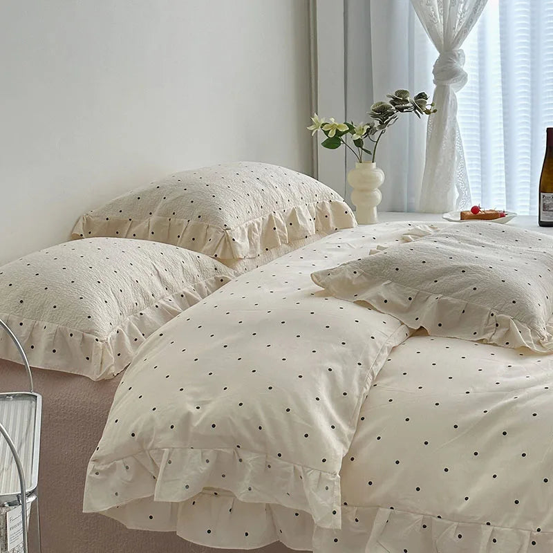 غطاء لحاف دانتيل كوري DecorBites™ Floral: لحاف ناعم فاخر لسرير كوين وكينج، ديكور منزلي قابل للتنفس